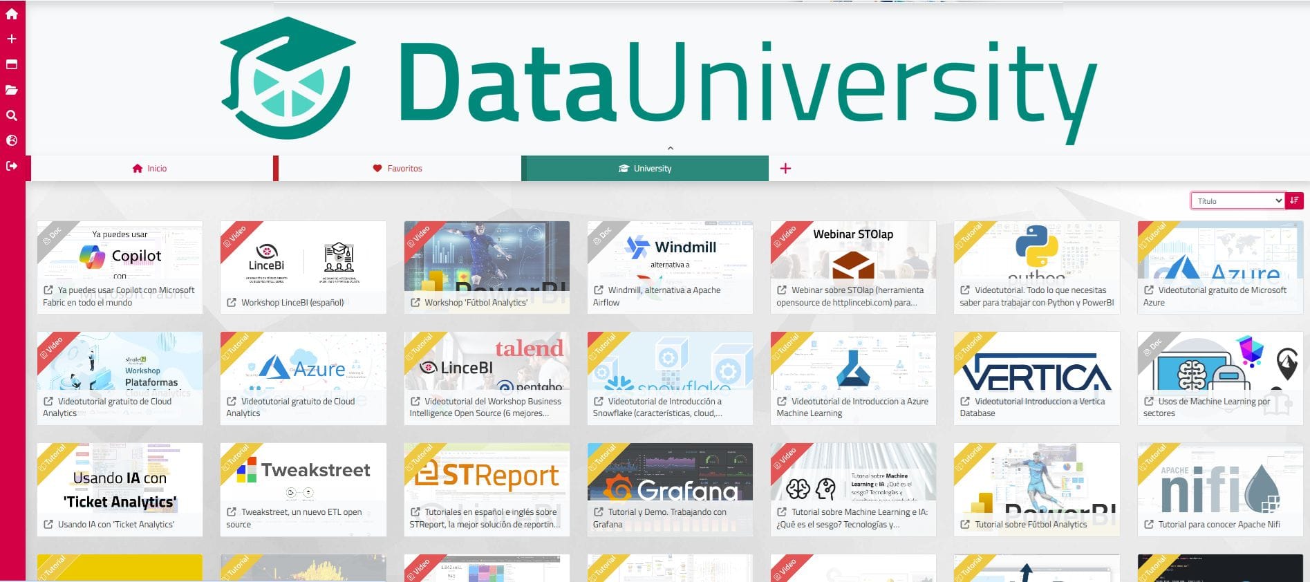 Nuevo!! Data University