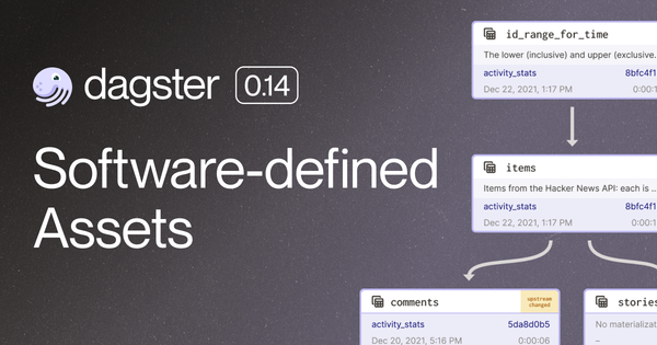 Dagster, the open source data orchestration platform
